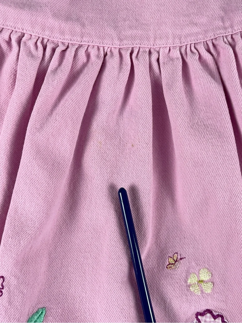Baby Gap 2000 Floral Pink Embroidered Jumper Dress, M 6-12 Months